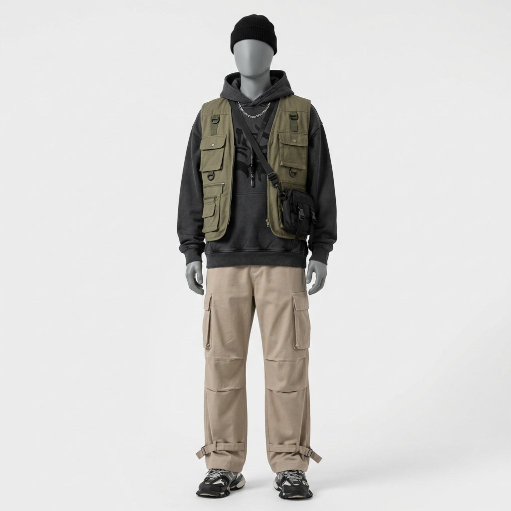 oversized streetwear outfit on m… 202607130945