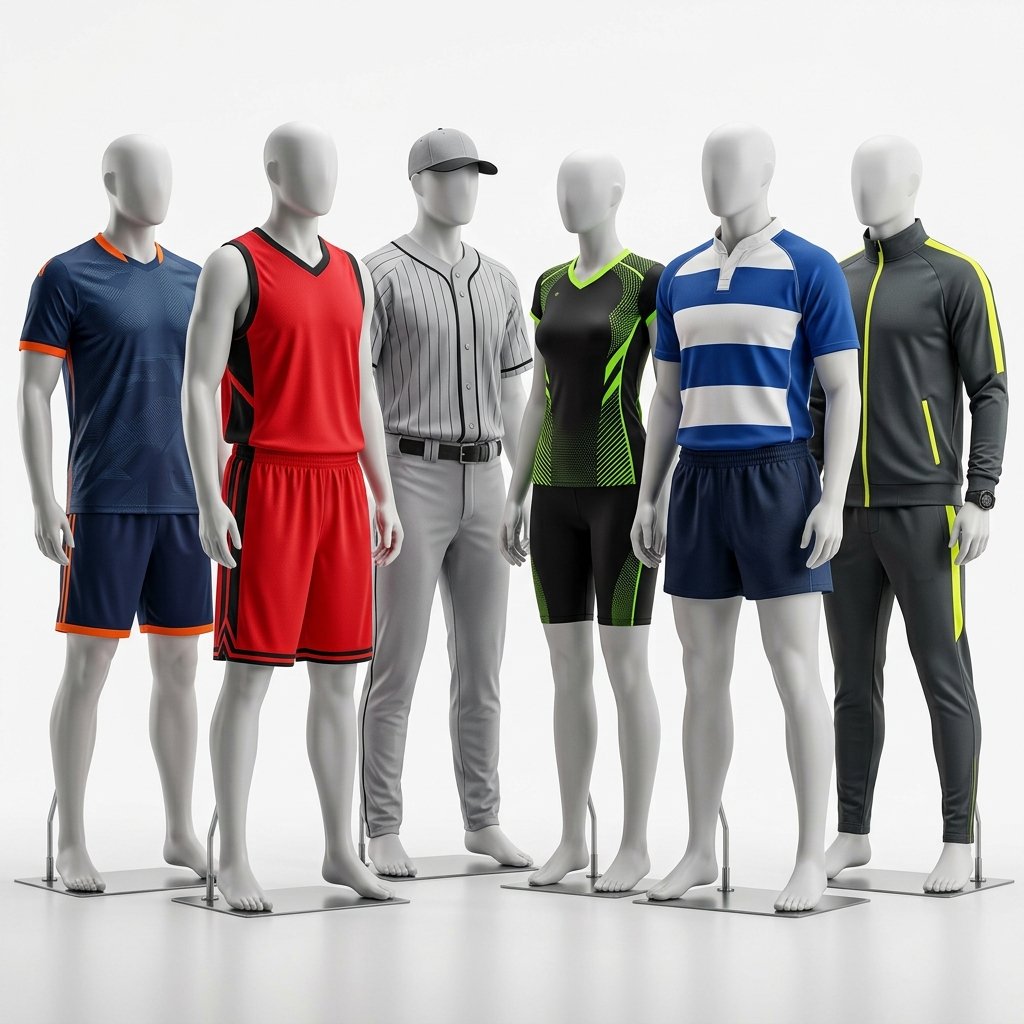 sports uniforms on mannequins 202607130947